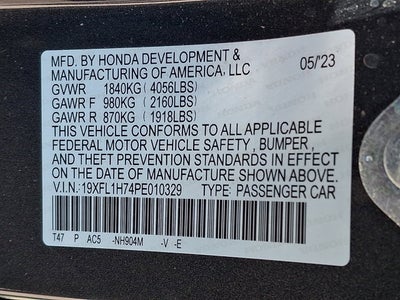 2023 Honda Civic Hatchback EX-L
