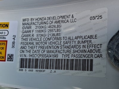 2025 Honda Accord Hybrid Sport