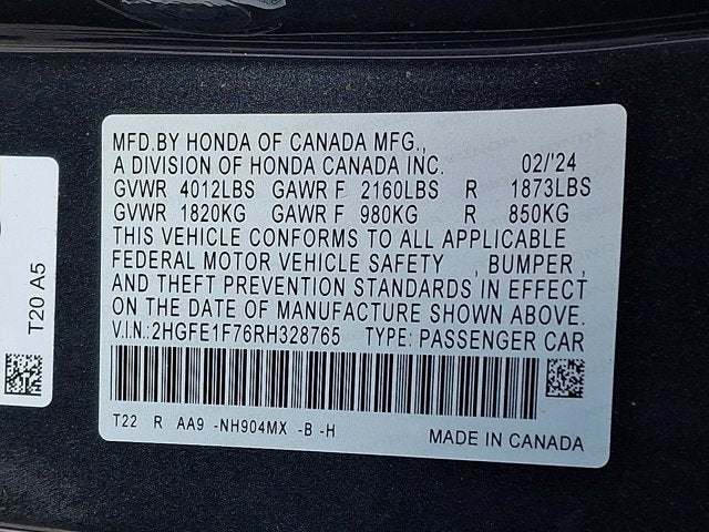 2024 Honda Civic Sedan EX