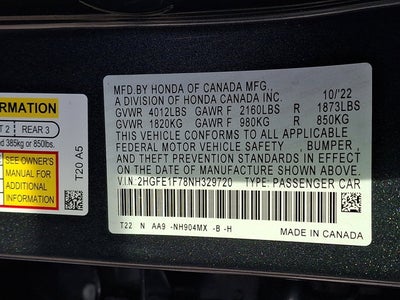 2022 Honda Civic Sedan EX