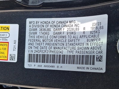 2023 Honda Civic Sedan LX