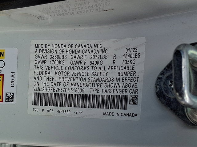 2023 Honda Civic Sedan Sport