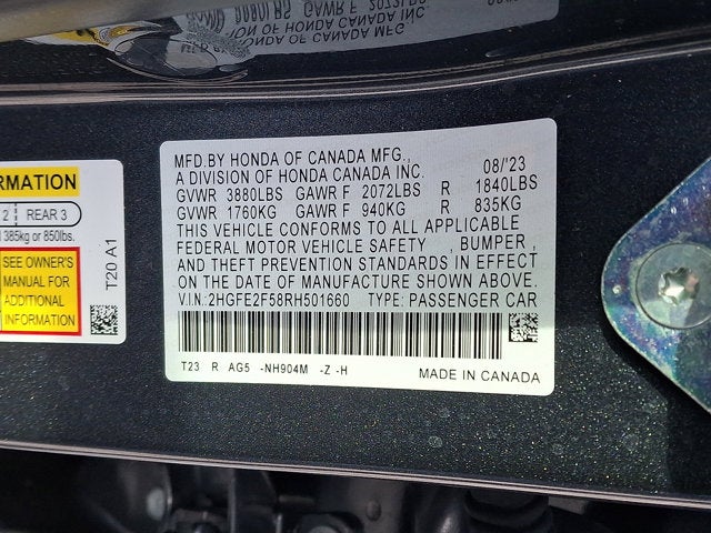 2024 Honda Civic Sedan Sport