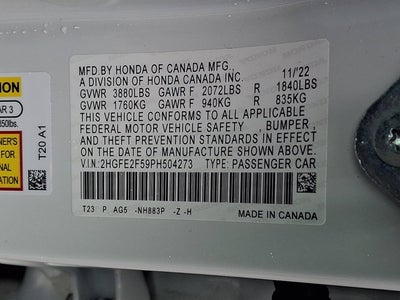 2023 Honda Civic Sedan Sport