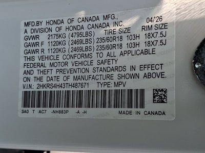 2026 Honda CR-V EX
