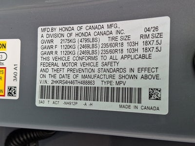 2026 Honda CR-V EX