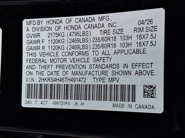 2026 Honda CR-V EX