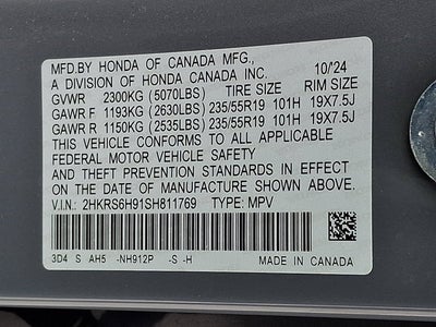 2025 Honda CR-V Hybrid Sport Touring w/Navi