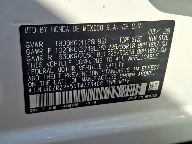 2026 Honda HR-V Sport