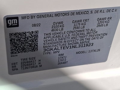 2022 GMC Terrain SLE w/Navi