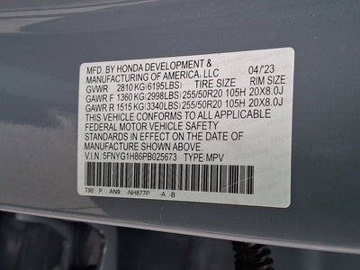 2023 Honda Pilot Elite w/Navi