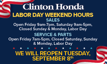 Labor Day Weekend Hours