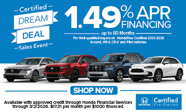 1.49% APR Finanging