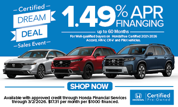 1.49% APR Finanging