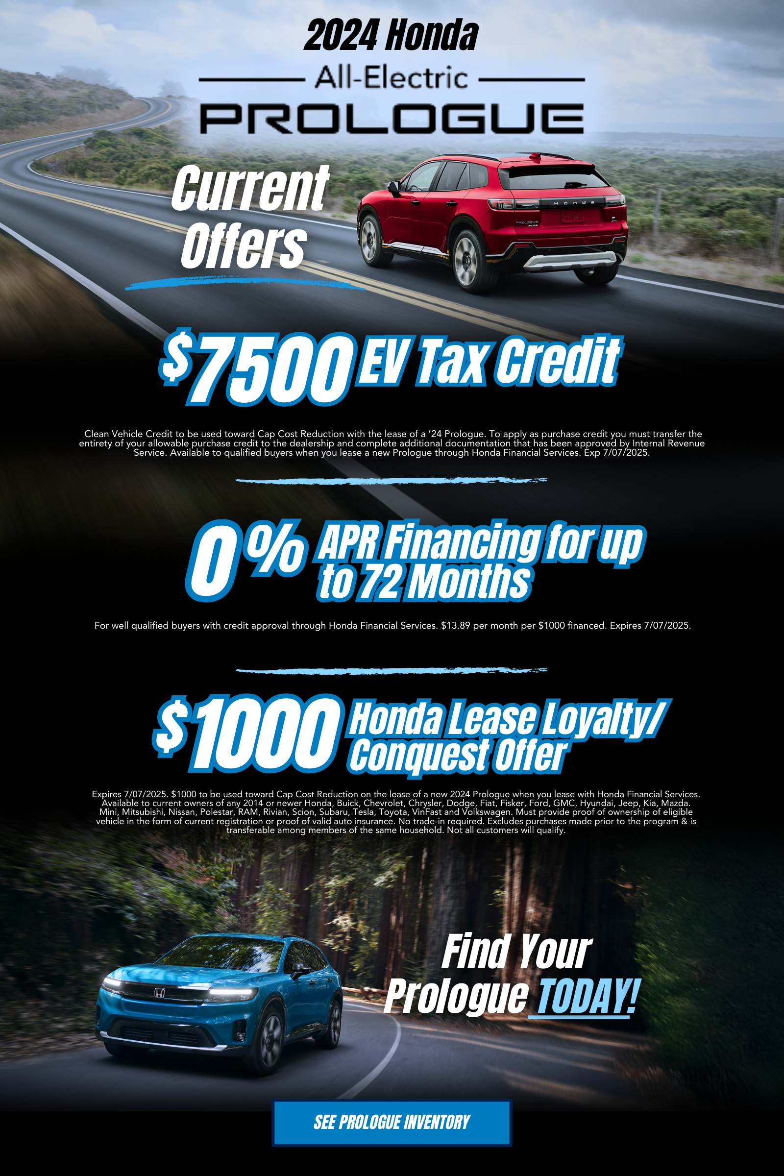 Clinton Honda Prologue Specials