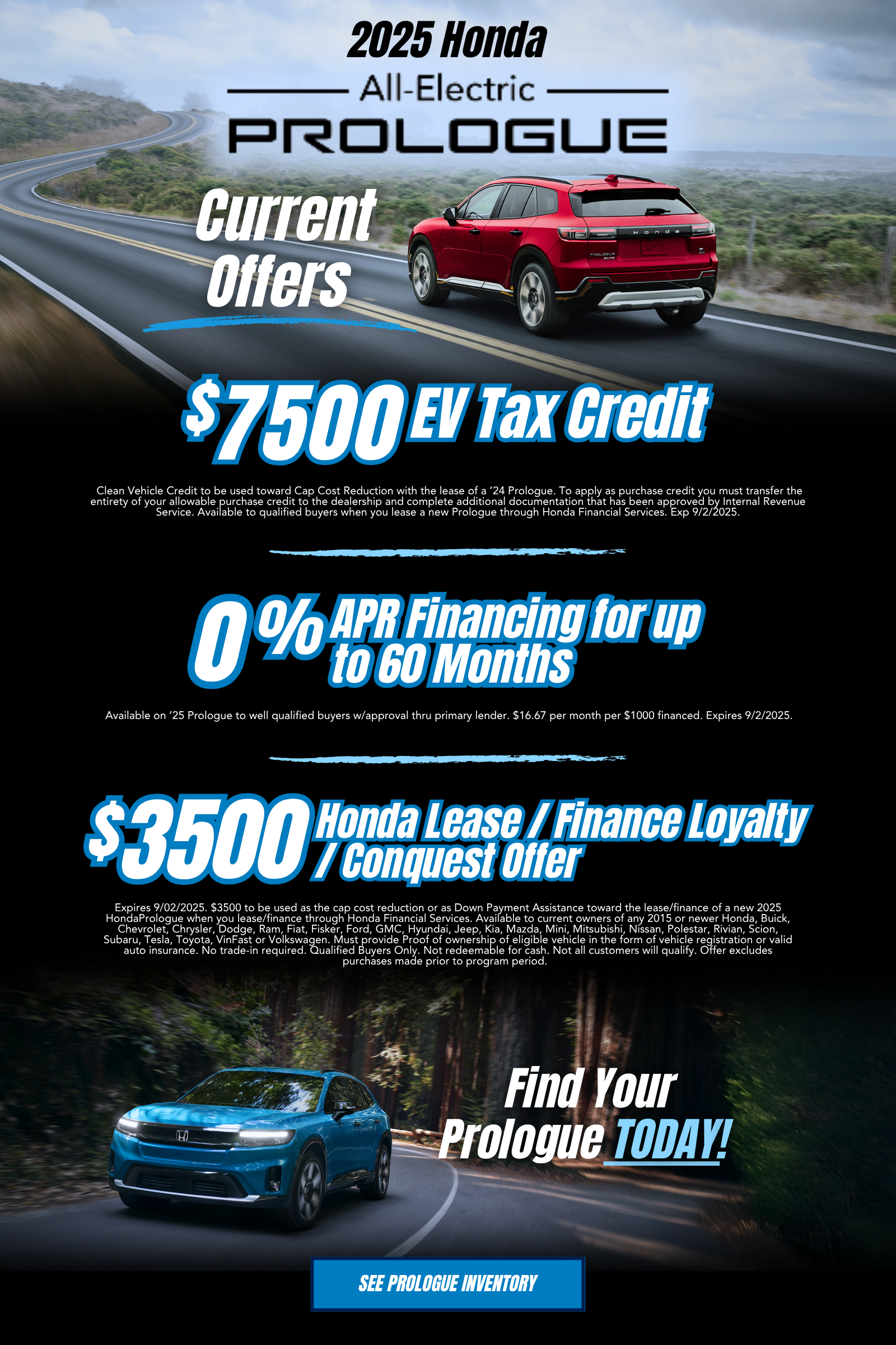 Clinton Honda Prologue Specials