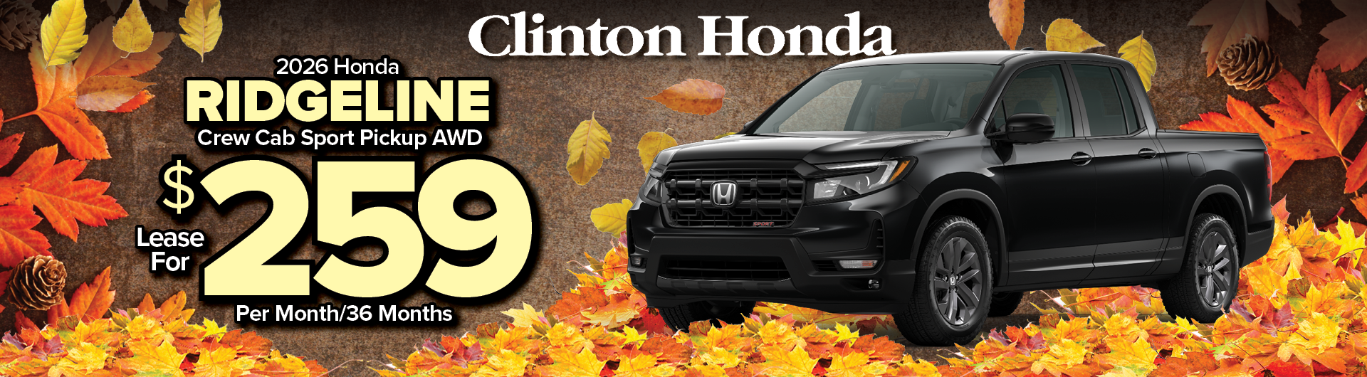 2026 Honda RIDGELINE Crew Cab Sport Pickup AWD